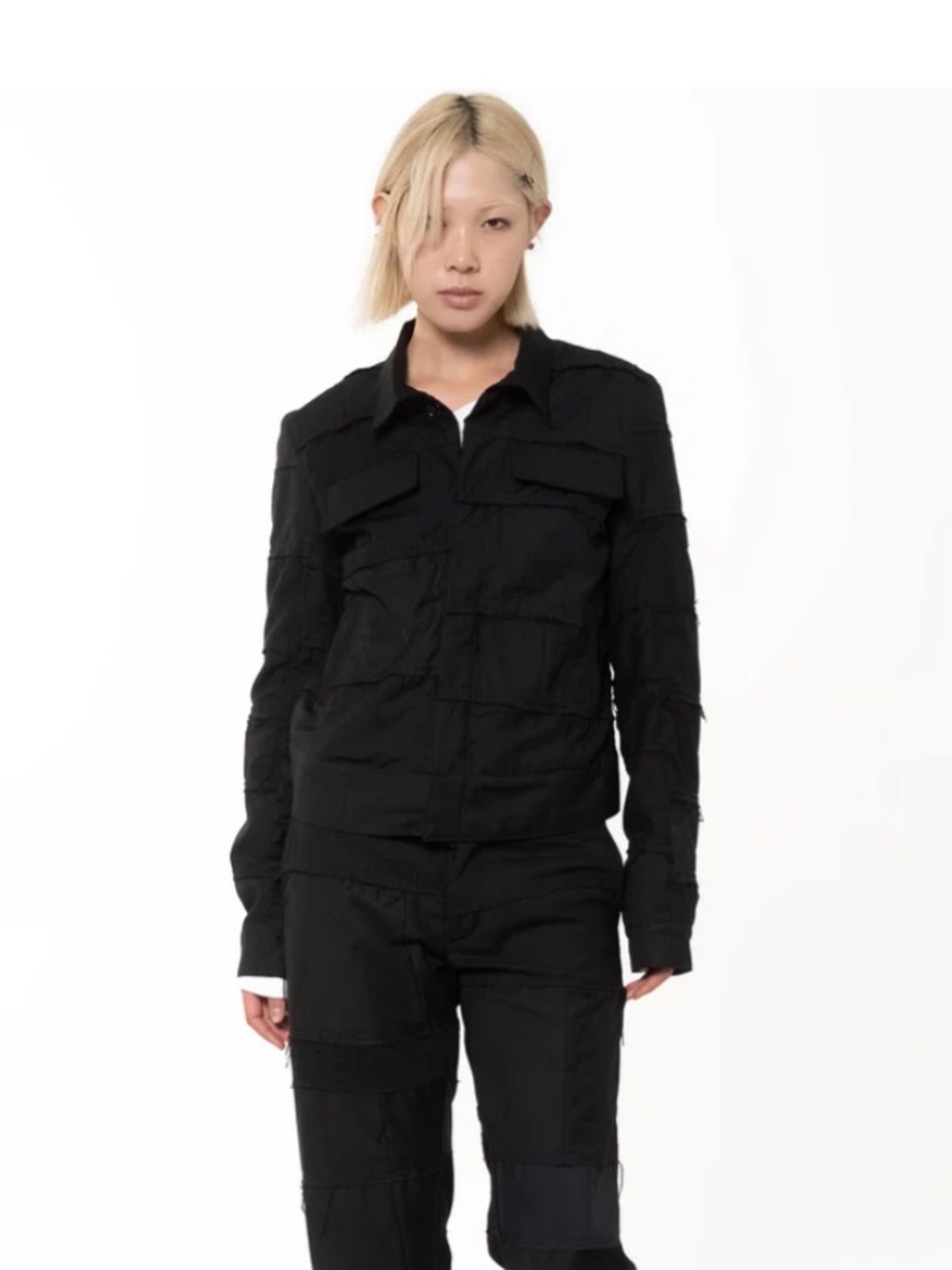 Ant Anti Hem Type O Black Utility Jacket
